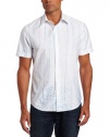 Perry Ellis Men's Short Sleeve Tree Print Woven