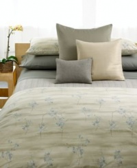 Calvin Klein Flaxen Standard Pillow Sham- Starch Calvin Klein Flaxen Standard Pillow Sham- Starch