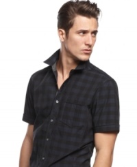 Pop in some plaid for a simple and cool casual look with this shirt from INC International Concepts Pop in some plaid for a simple and cool casual look with this shirt from INC International Concepts