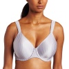 Playtex Women's Secrets Perfectly Smooth Underwire,Whisper Violet Stripe,36DDD