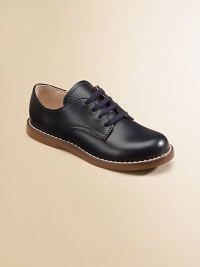 Eye-catching and iridescent, this lustrous leather design has contrast stitching with excellent support and comfort. Lace-up closure Rubber traction sole Padded insole ImportedPlease note: It is recommended that you order ½ size smaller than measured. If your child measures a size 7.0, you may want to order a 6½. Eye-catching and iridescent, this lustrous leather design has contrast stitching with excellent support and comfort. Lace-up closure Rubber traction sole Padded insole ImportedPlease note: It is recommended that you order ½ size smaller than measured. If your child measures a size 7.0, you may want to order a 6½.