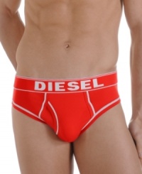 Great underwear fashion isn't a stretch with these colorful briefs from Diesel. Great underwear fashion isn't a stretch with these colorful briefs from Diesel.