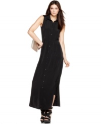 The shirtdress goes long for spring with RACHEL Rachel Roy maxi style! Perfect for a classic yet cool look! The shirtdress goes long for spring with RACHEL Rachel Roy maxi style! Perfect for a classic yet cool look!