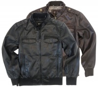 Guess Mens Faux Leather Motorcycle Jacket Guess Mens Faux Leather Motorcycle Jacket