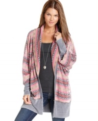 Add a pop of print to your layered look with this colorfully patterned Alternative Apparel sweater in a stylish slouchy shape! Add a pop of print to your layered look with this colorfully patterned Alternative Apparel sweater in a stylish slouchy shape!