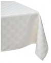 Reflections 60 by 102-Inch Oblong / Rectangle Tablecloth, Pearl