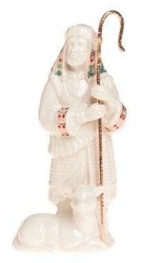 Lenox China Jewels Nativity Porcelain Shepherd with Staff Lenox China Jewels Nativity Porcelain Shepherd with Staff
