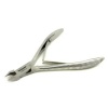 Tweezerman Professional Cuticle Nipper (Satin Etched Zebra) - 1/2 Jaw - -