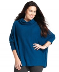 Enjoy the cozy comfort of Alfani's long sleeve plus size sweater, finished by a cowl neckline. Enjoy the cozy comfort of Alfani's long sleeve plus size sweater, finished by a cowl neckline.