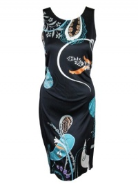 Elie Tahari womens bethany floral tie waist sleeveless dress Elie Tahari womens bethany floral tie waist sleeveless dress