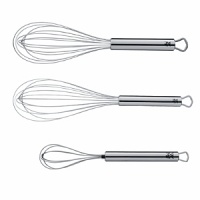 Since 1853 WMF has produced quality-designed products for professional and home use. In keeping with tradition the Profi Plus line of kitchen tools and gadgets are produced and tested with key factors that affect cooking performance: weight, balance, size. The result is over 100 perfect designed tools to choose from - Variety is the spice of life. These whisks are 18/10 stainless steel, dishwasher safe. Since 1853 WMF has produced quality-designed products for professional and home use. In keeping with tradition the Profi Plus line of kitchen tools and gadgets are produced and tested with key factors that affect cooking performance: weight, balance, size. The result is over 100 perfect designed tools to choose from - Variety is the spice of life. These whisks are 18/10 stainless steel, dishwasher safe.