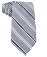 Exude confidence. This Club Room tie is classic sophistication at its finest. Exude confidence. This Club Room tie is classic sophistication at its finest.