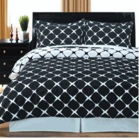 Twin / Twin X-Long 2PC Bloomingdale Duvet Cover Set, Black & White