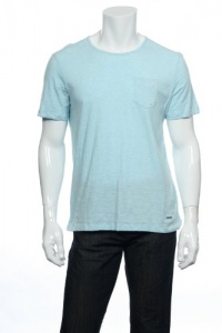 CK One by Calvin Klein Men's Aqua Heather T-Shirt CK One by Calvin Klein Men's Aqua Heather T-Shirt