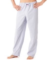 Cozy and classic, these Calvin Klein pajama bottoms make bedtime even more relaxing. Cozy and classic, these Calvin Klein pajama bottoms make bedtime even more relaxing.