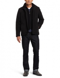 Perry Ellis Men's Tall Microfiber Open Bottom Jacket