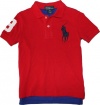 Polo Ralph Lauren Toddler Boy's Big Pony Mesh Polo, Red, 5