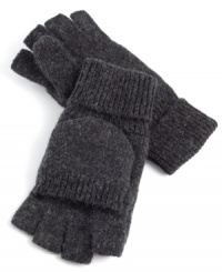 Versatility? Check. Comfort? Check. Warmth? Check. If you're looking for a pair of gloves that covers all your bases, reach for these convertible fingerless gloves from Club Room. Versatility? Check. Comfort? Check. Warmth? Check. If you're looking for a pair of gloves that covers all your bases, reach for these convertible fingerless gloves from Club Room.