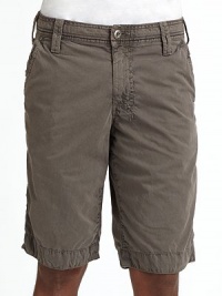 An easy essential made from seasonless cotton, garment dyed for a vintage feel, pairs perfectly with brightly colored tees.Mid-width waistband with belt loops and button closure Front zipper Coin and side pockets Stitching detail throughout Back logo stitching Dual button patch pockets at back Inseam, about 10 Cotton; machine wash Imported An easy essential made from seasonless cotton, garment dyed for a vintage feel, pairs perfectly with brightly colored tees.Mid-width waistband with belt loops and button closure Front zipper Coin and side pockets Stitching detail throughout Back logo stitching Dual button patch pockets at back Inseam, about 10 Cotton; machine wash Imported