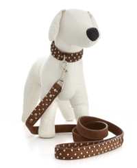 Give your pooch a studly new look with Kane & Couture's Remy dog collar from the Bubba Dog collection. Crafted from stylish nubuck leather and topped with edgy silver toned studs for a biting new look. Pair with the Remy leash to complete the set. Give your pooch a studly new look with Kane & Couture's Remy dog collar from the Bubba Dog collection. Crafted from stylish nubuck leather and topped with edgy silver toned studs for a biting new look. Pair with the Remy leash to complete the set.