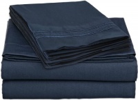 Clara Clark 1800 premier Series 4pc Bed Sheet Set - Queen, Navy Blue, Clara Clark 1800 premier Series 4pc Bed Sheet Set - Queen, Navy Blue,