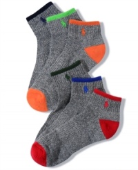A six pack of colorful comfort and style to get you the most from your workout or walkabout with these socks from Polo Ralph Lauren. A six pack of colorful comfort and style to get you the most from your workout or walkabout with these socks from Polo Ralph Lauren.
