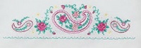 Janlynn Stamped Cross Stitch Kit, 20-Inch by 30-Inch, Paisley Rose Pillowcase Pair Janlynn Stamped Cross Stitch Kit, 20-Inch by 30-Inch, Paisley Rose Pillowcase Pair