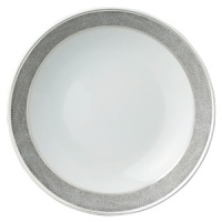 Sauvage dinnerware by Bernadaud successfully blends three surprisingly sensual touches - pearl-grey lizard skin, silver filament and interlocking Cordovan honeycombs -- into one truly memorable collection for your table. Exceptional elegance with a touch of the exotic. Sauvage dinnerware by Bernadaud successfully blends three surprisingly sensual touches - pearl-grey lizard skin, silver filament and interlocking Cordovan honeycombs -- into one truly memorable collection for your table. Exceptional elegance with a touch of the exotic.