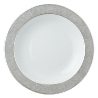 Sauvage dinnerware by Bernadaud successfully blends three surprisingly sensual touches - pearl-grey lizard skin, silver filament and interlocking Cordovan honeycombs -- into one truly memorable collection for your table. Exceptional elegance with a touch of the exotic. Sauvage dinnerware by Bernadaud successfully blends three surprisingly sensual touches - pearl-grey lizard skin, silver filament and interlocking Cordovan honeycombs -- into one truly memorable collection for your table. Exceptional elegance with a touch of the exotic.