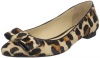 Kate Spade New York Women's Elise Pointed Toe Ballet Flat,Leopard,6 M US