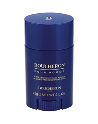 The Boucheron pour Homme Deodorant leaves a refined, subtle scent on your skin, with notes of Bergamot, Coriander and Patchouli blending together to create a fragrance that is both elegant and masculine. The Boucheron pour Homme Deodorant leaves a refined, subtle scent on your skin, with notes of Bergamot, Coriander and Patchouli blending together to create a fragrance that is both elegant and masculine.