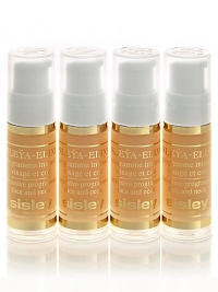 This intensive treatment regimen renews and restructures skin under stress with natural extracts of malt, weeping willow and solanum, plus Vitamin E and essential oils of lavender and margoram. These substances help stimulate the body's own ability to fight stress and strain of external irritants. Use morning and night for deep hydration, and skin will look more luminous, firm and rested. For all skin types. Four 8-day vials. Made in France. This intensive treatment regimen renews and restructures skin under stress with natural extracts of malt, weeping willow and solanum, plus Vitamin E and essential oils of lavender and margoram. These substances help stimulate the body's own ability to fight stress and strain of external irritants. Use morning and night for deep hydration, and skin will look more luminous, firm and rested. For all skin types. Four 8-day vials. Made in France.