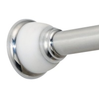 InterDesign York Medium Shower Curtain Tension Rod, Polished Stainless Steel, 50-87 Inch InterDesign York Medium Shower Curtain Tension Rod, Polished Stainless Steel, 50-87 Inch