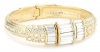 Judith Leiber Jewelry Baguette and Pave Swarovski Magnetic Closure Bracelet