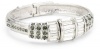 Judith Leiber Jewelry Baguette and Pave Swarovski Magnetic Closure Bracelet