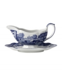 A charming rendering of the Italian countryside. Part of Spode's Blue Italian collection, vivid hues on creamy earthenware radiate old-world charm. A charming rendering of the Italian countryside. Part of Spode's Blue Italian collection, vivid hues on creamy earthenware radiate old-world charm.