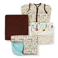A boldly colored alphabet features animals, flora and fauna-cats, dogs, birds, lions, apples, trees and more. This bumper-free 4-piece set includes the complete sheet, airflow wearable blanket, linen crib skirt and nursery blanket.The American Academy of Pediatrics and the U.S. Consumer Product Safety Commission have made recommendations for safe bedding practices for babies. When putting infants under 12 months to sleep, remove pillows, quilts, comforters, and other soft items from the crib. A boldly colored alphabet features animals, flora and fauna-cats, dogs, birds, lions, apples, trees and more. This bumper-free 4-piece set includes the complete sheet, airflow wearable blanket, linen crib skirt and nursery blanket.The American Academy of Pediatrics and the U.S. Consumer Product Safety Commission have made recommendations for safe bedding practices for babies. When putting infants under 12 months to sleep, remove pillows, quilts, comforters, and other soft items from the crib.