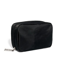 Now in sleek black nylon. The bag Bobbi uses most often for her everyday beauty essentials. Sized to hold staples like Lip Color, Everything Mascara, and Creamy Concealer Kit. Features interior pockets for small tools. (Cosmetics sold separately.) Now in sleek black nylon. The bag Bobbi uses most often for her everyday beauty essentials. Sized to hold staples like Lip Color, Everything Mascara, and Creamy Concealer Kit. Features interior pockets for small tools. (Cosmetics sold separately.)