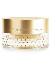 Sumptuous care product provides a complete anti-aging response for the eye contour. It heightens the resistance of the skin to harsh conditions, diminishes puffiness and visibly smooths wrinkles and fine lines. The eye contours are brighter, smoother, firmer and ultimately regain their youthful sparkle. Made in France. .5 oz. Sumptuous care product provides a complete anti-aging response for the eye contour. It heightens the resistance of the skin to harsh conditions, diminishes puffiness and visibly smooths wrinkles and fine lines. The eye contours are brighter, smoother, firmer and ultimately regain their youthful sparkle. Made in France. .5 oz.