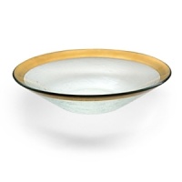 Ancient Italian relics are translated into an abstracted modern design in this handcrafted dinnerware and serving collection from designer Ann Morhauser. This handpainted, 24 karat gold collection tastefully accentuates everything from sleek, modern designs to delicate porcelain, or can be used on its own as a dramatic statement. Ancient Italian relics are translated into an abstracted modern design in this handcrafted dinnerware and serving collection from designer Ann Morhauser. This handpainted, 24 karat gold collection tastefully accentuates everything from sleek, modern designs to delicate porcelain, or can be used on its own as a dramatic statement.