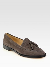 A timeless wardrobe essential of soft suede, with twin tassels and contrast stitching. Suede upperLeather lining and solePadded insoleMade in ItalyOUR FIT MODEL RECOMMENDS ordering true size. A timeless wardrobe essential of soft suede, with twin tassels and contrast stitching. Suede upperLeather lining and solePadded insoleMade in ItalyOUR FIT MODEL RECOMMENDS ordering true size.