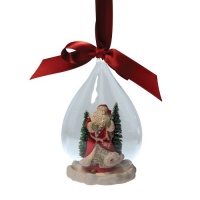 Enesco Heart of Christmas Santa Scene Glass Ornament, 5-1/2-Inch Enesco Heart of Christmas Santa Scene Glass Ornament, 5-1/2-Inch