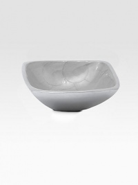 A beautiful piece for any home, individually handcrafted in India with artisanal craftsmanship. Sandcasted aluminum is hand-colored with a crushed, opalescent mother-of-pearl enamel. Engraved signature 1½H X 4 diam. Hand wash Imported A beautiful piece for any home, individually handcrafted in India with artisanal craftsmanship. Sandcasted aluminum is hand-colored with a crushed, opalescent mother-of-pearl enamel. Engraved signature 1½H X 4 diam. Hand wash Imported