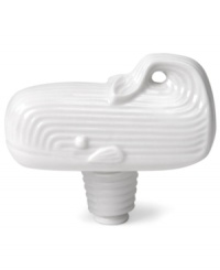 Drop anchor and have a whale of a time with Moby Dick bottle stoppers. Jonathan Adler honors Melville's literary classic in high-fired porcelain with a glossy white finish. Drop anchor and have a whale of a time with Moby Dick bottle stoppers. Jonathan Adler honors Melville's literary classic in high-fired porcelain with a glossy white finish.