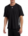 adidas Men's Supernova Short-Sleeve Tee , Black/ Reflective Silver, X-Large