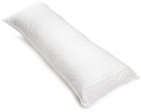Charisma Bianca 12-Inch by 32-Inch Bolster Pillow, White Charisma Bianca 12-Inch by 32-Inch Bolster Pillow, White