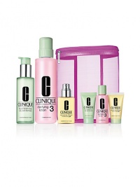 A gift to get her glowing wherever she goes. 3-Step Skin Care in full and travel sizes. See the cleanest, freshest, healthiest version of your skin. Dermatologist-developed 3-Step. Here, one set to keep at home, one to take, all in a large mesh cosmetics bag. Great skin, at a great value. Made in USA. A gift to get her glowing wherever she goes. 3-Step Skin Care in full and travel sizes. See the cleanest, freshest, healthiest version of your skin. Dermatologist-developed 3-Step. Here, one set to keep at home, one to take, all in a large mesh cosmetics bag. Great skin, at a great value. Made in USA.