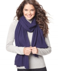 Soften winter's blow with the fine knit of this lovely cashmere blend scarf by Charter Club in all your favorite beat-the-chill colors. Soften winter's blow with the fine knit of this lovely cashmere blend scarf by Charter Club in all your favorite beat-the-chill colors.