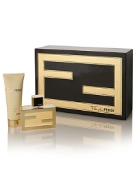 Fan di FENDI is a pure object of desire. A glamorous piece of sensual gold. The Eau de Parfum is an exciting fragrance, a sexy scent for the skin: radiant, sensual, and addictive.Top Notes: Pear, black currant accord, tangerine, pink peppercorn. Heart Notes: Damascena rose, yellow jasmine. Base Notes: Soft leather accord, patchouli. Fan di FENDI is a pure object of desire. A glamorous piece of sensual gold. The Eau de Parfum is an exciting fragrance, a sexy scent for the skin: radiant, sensual, and addictive.Top Notes: Pear, black currant accord, tangerine, pink peppercorn. Heart Notes: Damascena rose, yellow jasmine. Base Notes: Soft leather accord, patchouli.