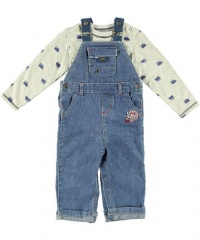 Little Me Baby-Boys Infant Train Overall Set Little Me Baby-Boys Infant Train Overall Set